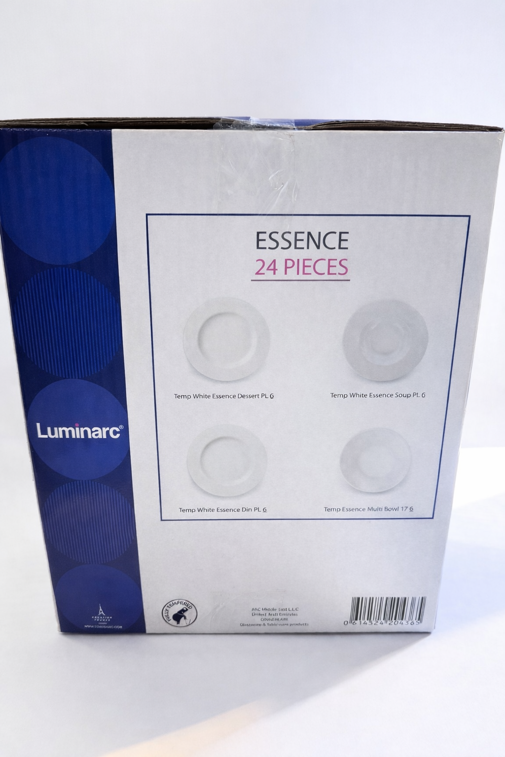 طقم ٢٤ قطعه اركوبال ابيض ماركه لومينارك اماراتى