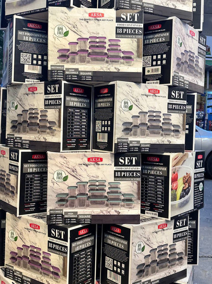 طقم ثلاجه اكسا 18 قطعه P5