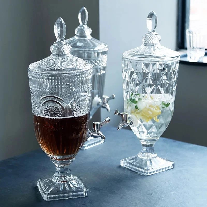 ديسبينسر عصير زجاج ملكي 3 لتر