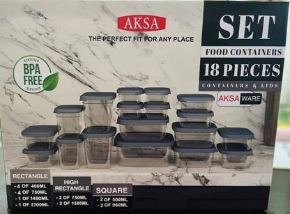 طقم ثلاجه اكسا 18 قطعه P5